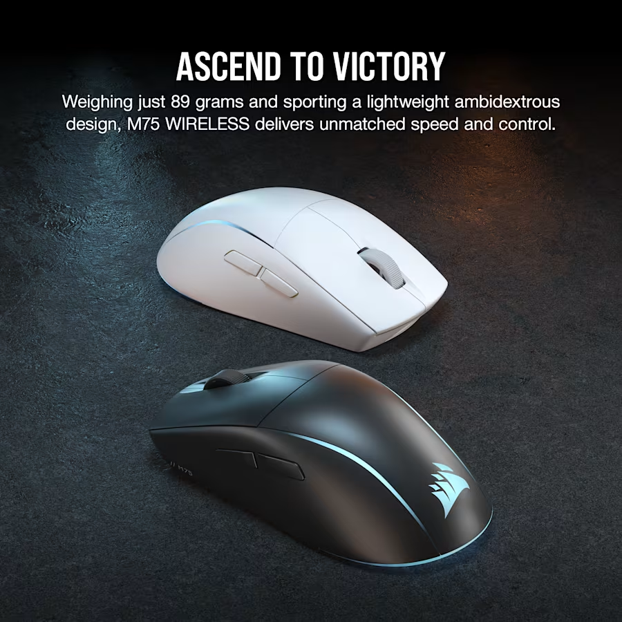 Corsair M75 Wireless Lightweight RGB Gaming Mouse - Image 2