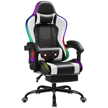 Blazing RGB Gaming Chair with Massage