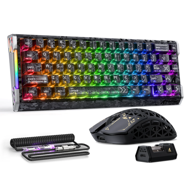 Attack Shark Carbon Fiber Pro Gaming Keyboard & Mouse Combo